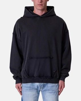 MNML Raw Stitch Hoodie Black special - occasion wear