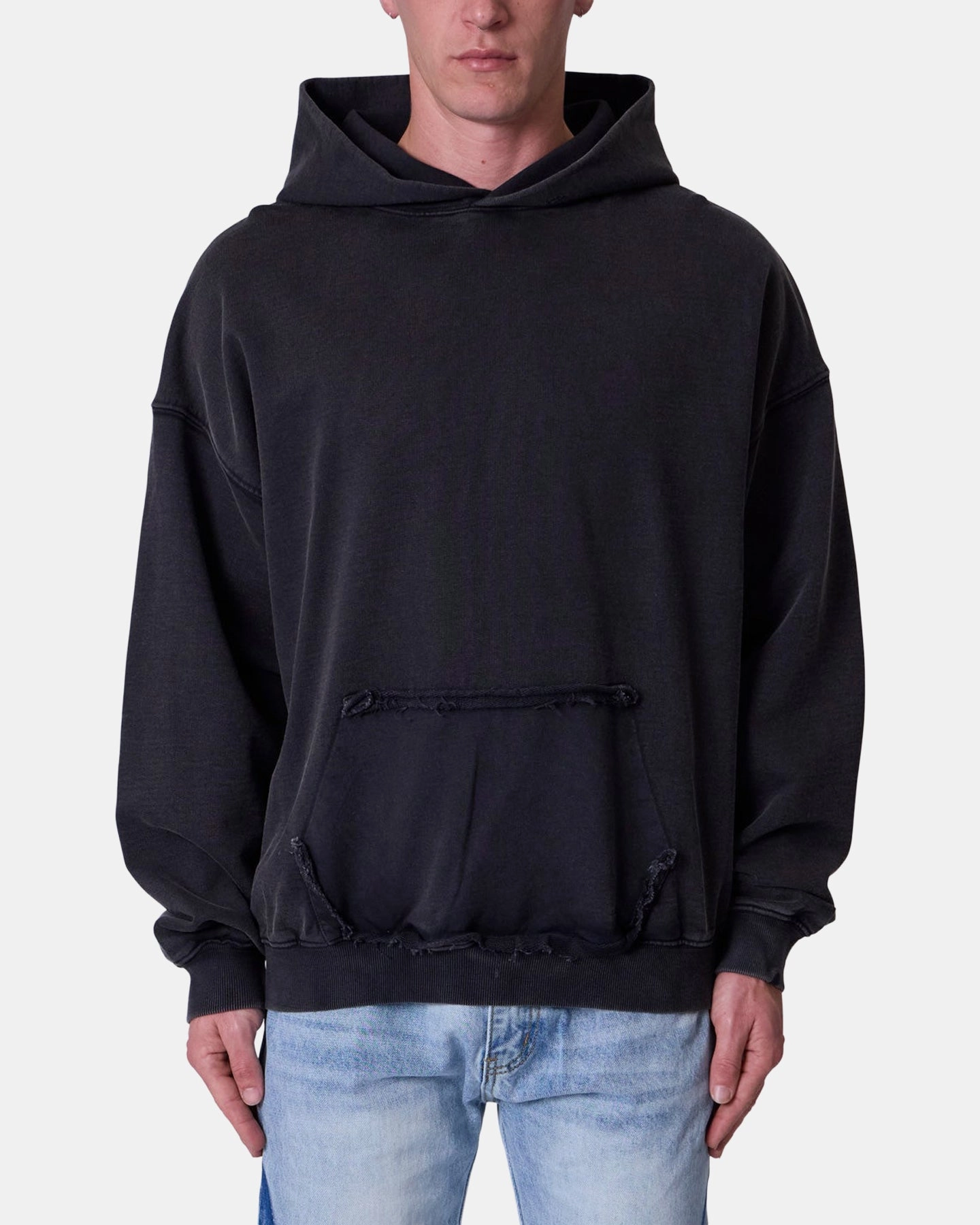 MNML Raw Stitch Hoodie Black special - occasion wear