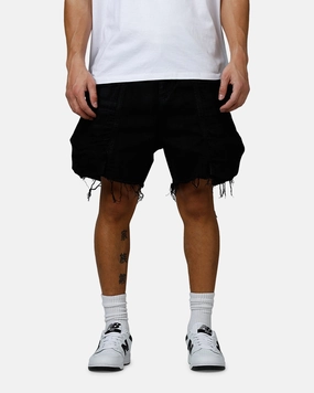 QuickAccessPockets Collectible MNML Roughed Pocket Cargo Shorts Black
