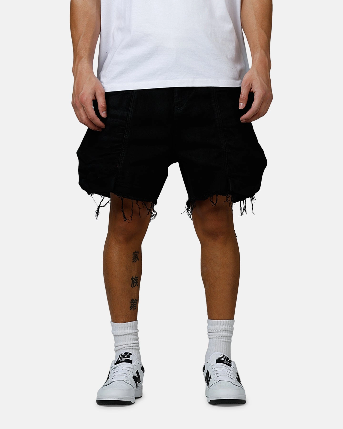 QuickAccessPockets Collectible MNML Roughed Pocket Cargo Shorts Black