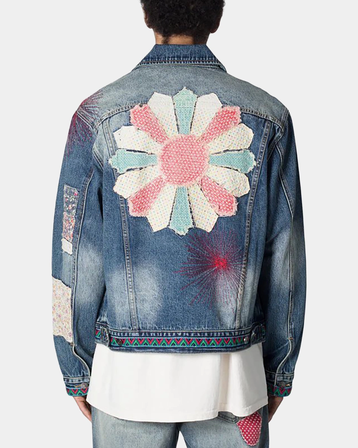 MNML Rugged Trucker Denim Jacket Blue Cravat