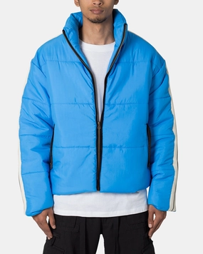 Wilderness Versatile Layering MNML Striped Puffer Jacket Blue