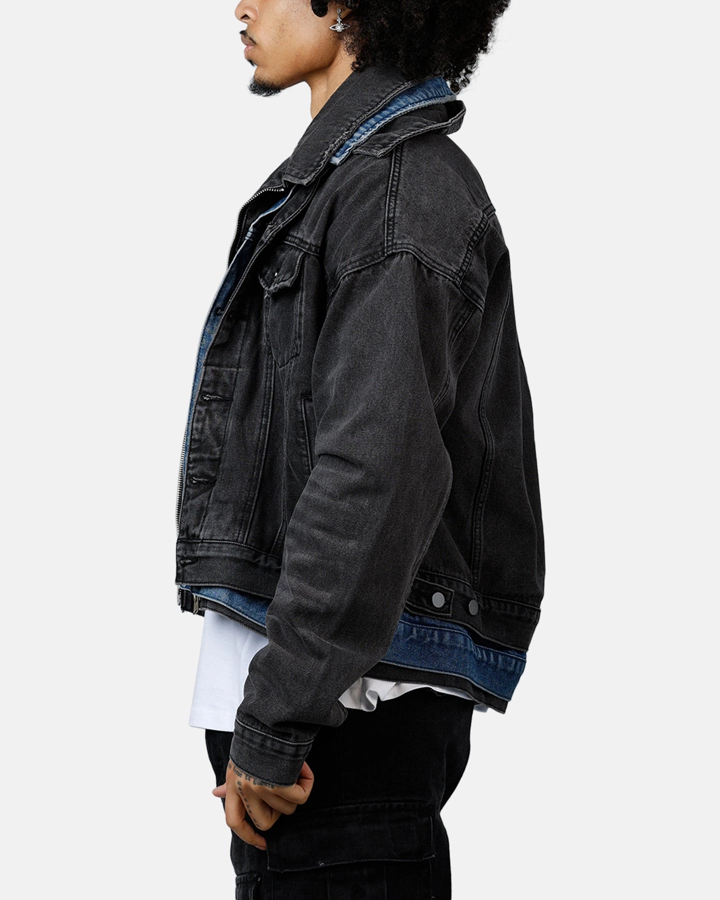 Protective Style Imagine MNML Triple Threat Trucker Jacket Black/Blue