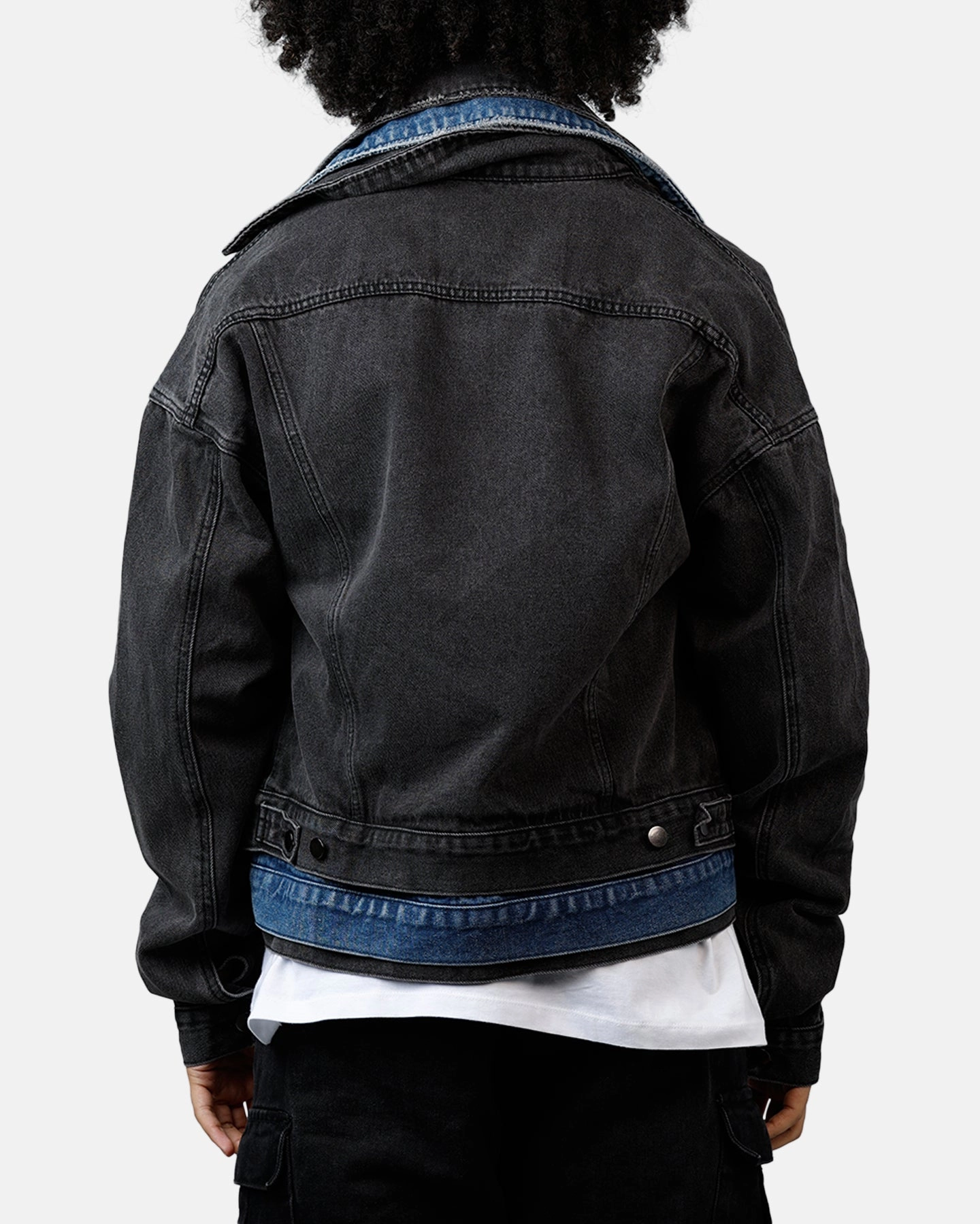 models Adventure Ready MNML Triple Threat Trucker Jacket Black/Blue
