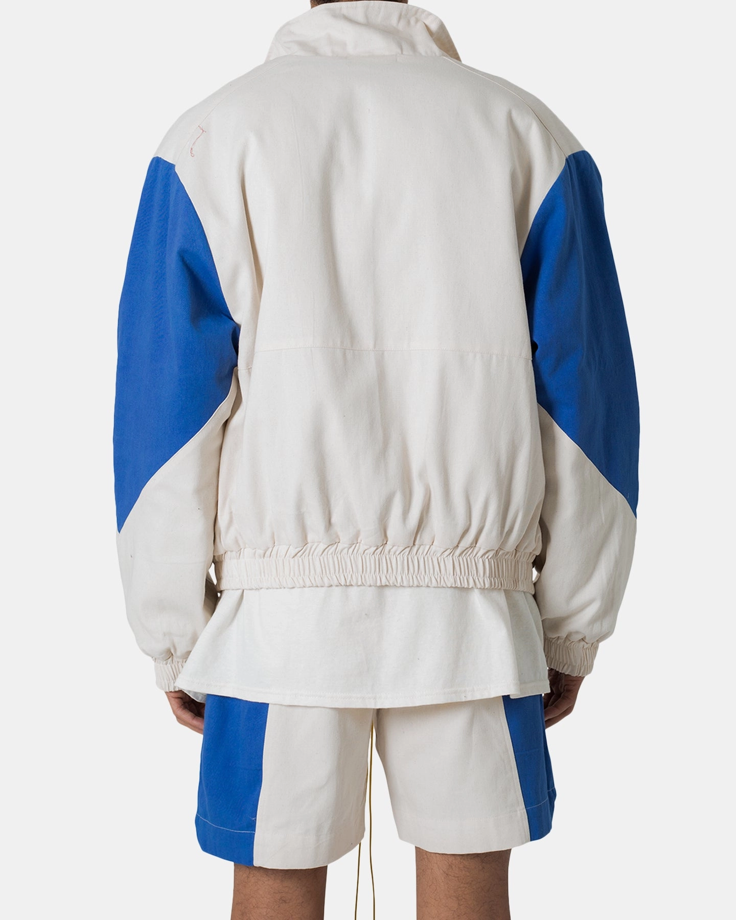 MNML Twill Racing Jacket Blue/White Notice