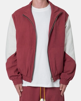 MNML Twill Racing Jacket Rust Endorse Comfort Focused Design