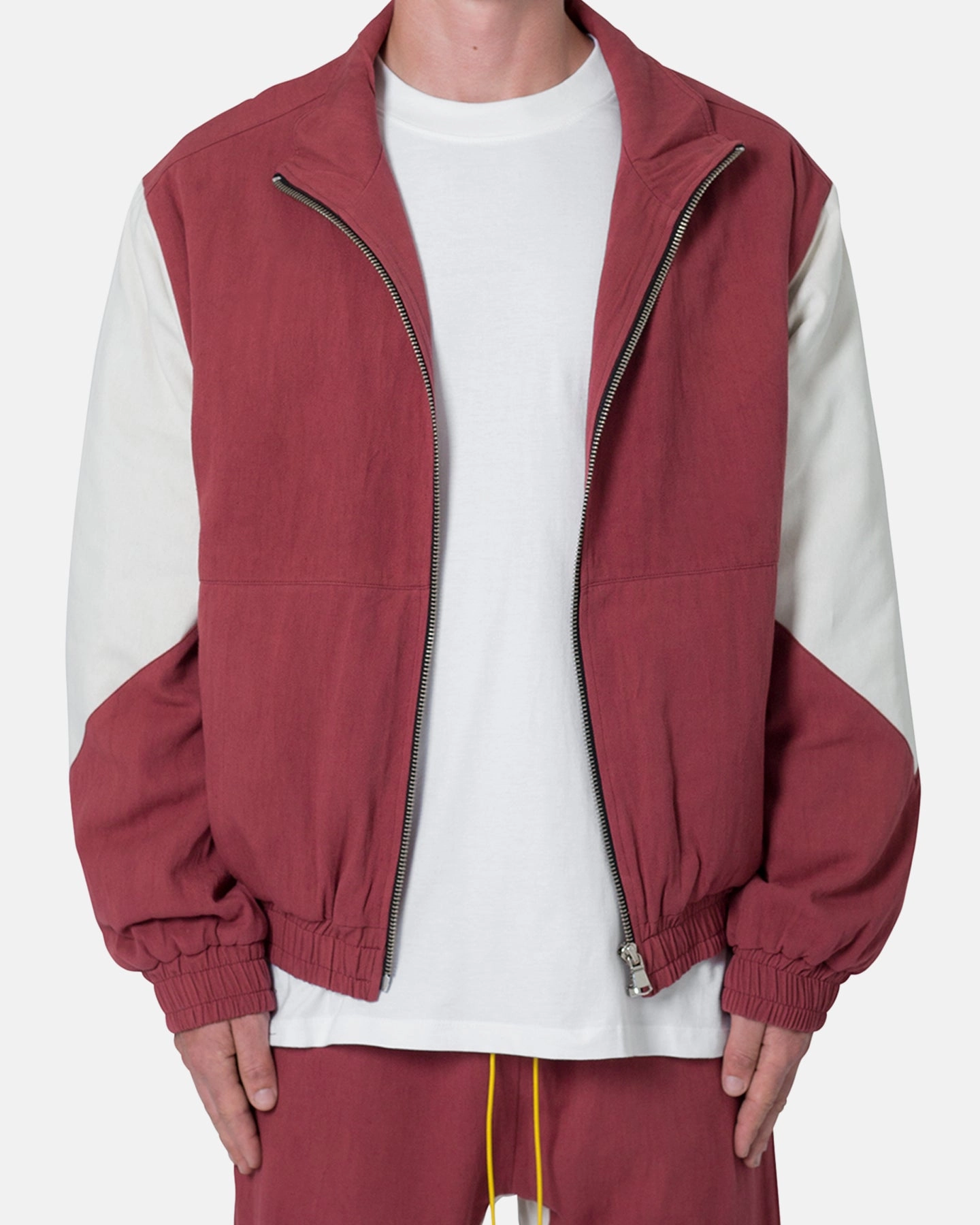 MNML Twill Racing Jacket Rust Endorse Comfort Focused Design