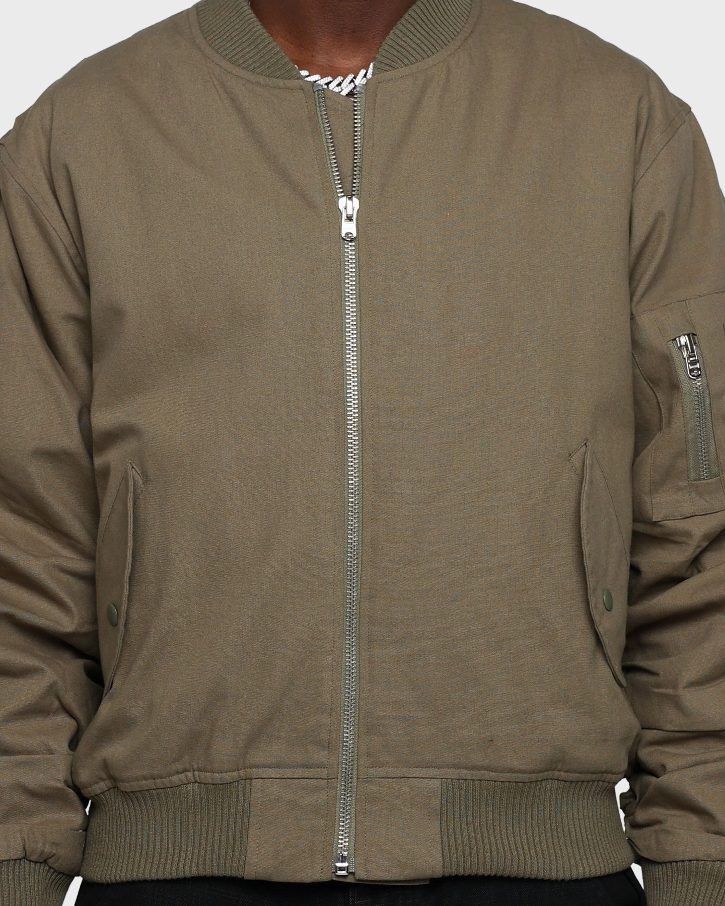 Custom - made MNML Upscale Bomber Jacket Olive