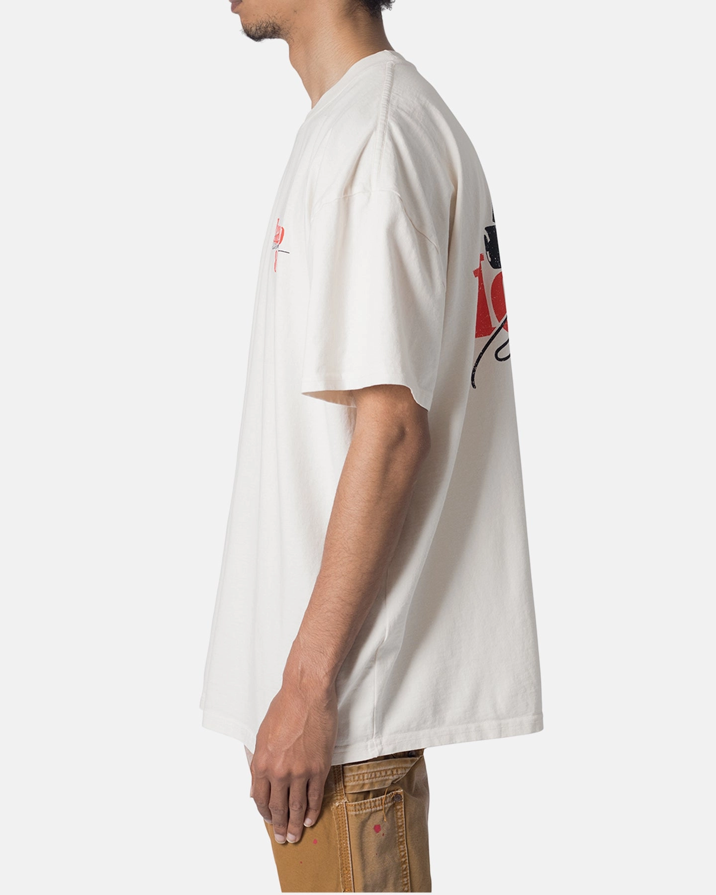 Neutral Color Value for Money MNML Vintage Monaco T-Shirt Off White
