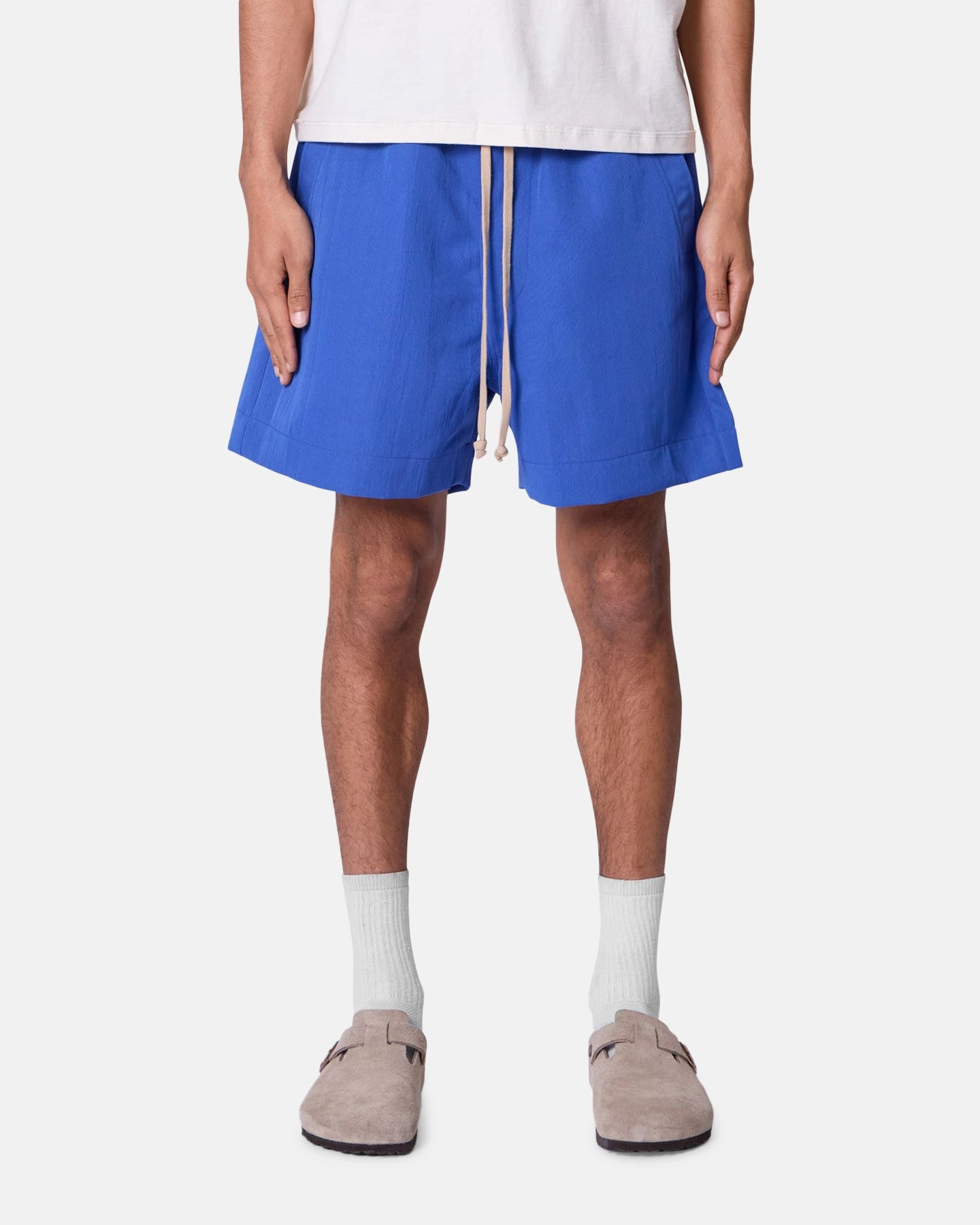 MNML Weimar Shorts Blue light texture Elastic hem