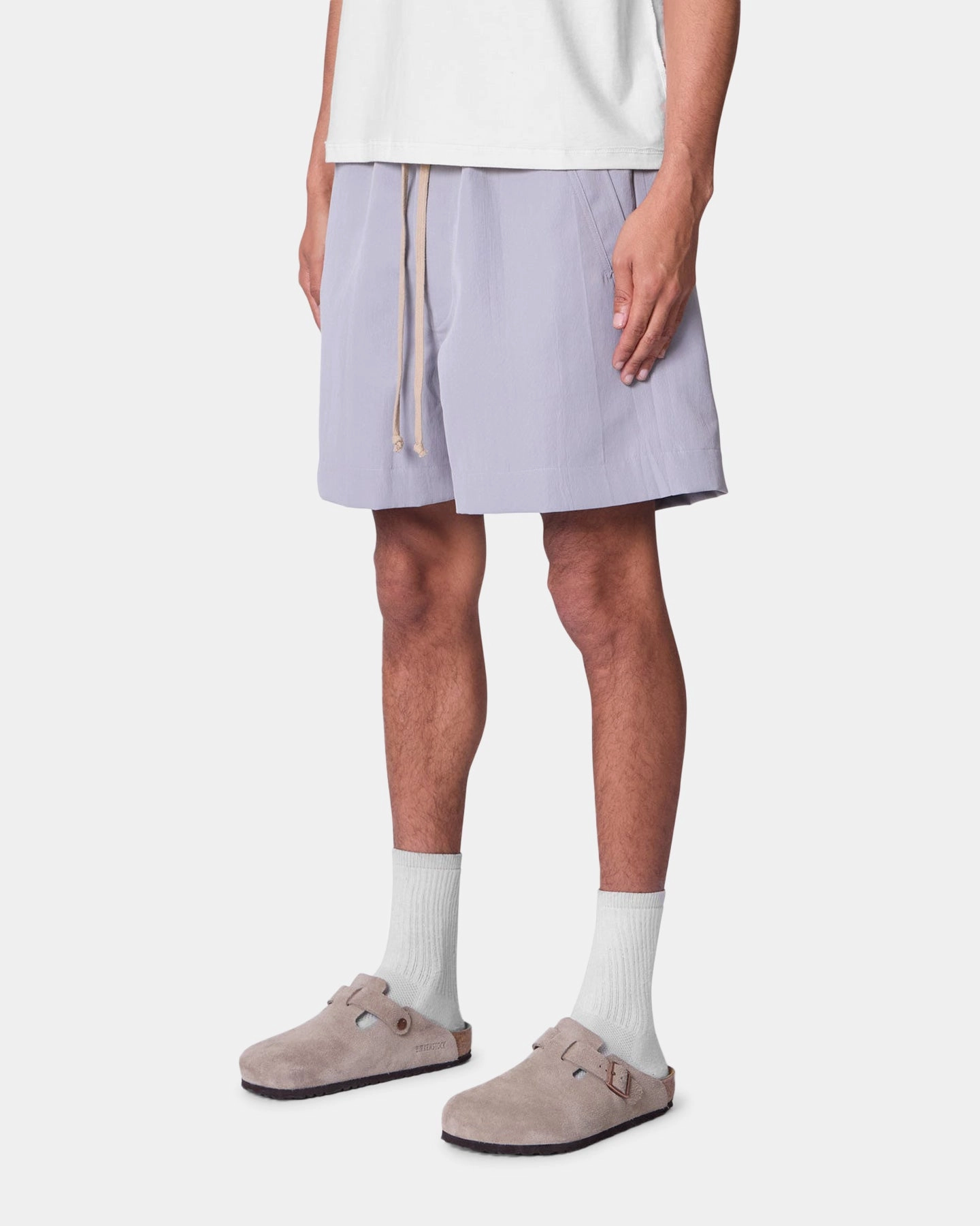MNML Weimar Shorts Grey Fashion Forward Slip Resistant Inner Lining