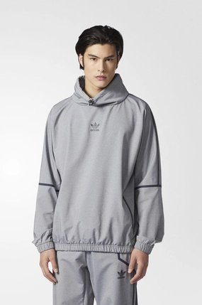 Adidas Taped Mock Neck Pullover Jacket Nail-polish Perspective