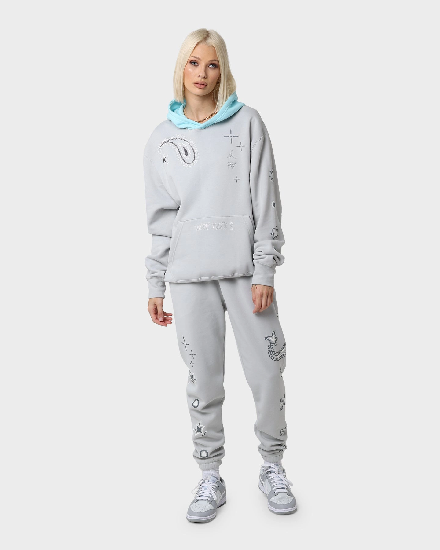 Jordan Westbrook Pullover Hoodie Grey Fog/Copa Express