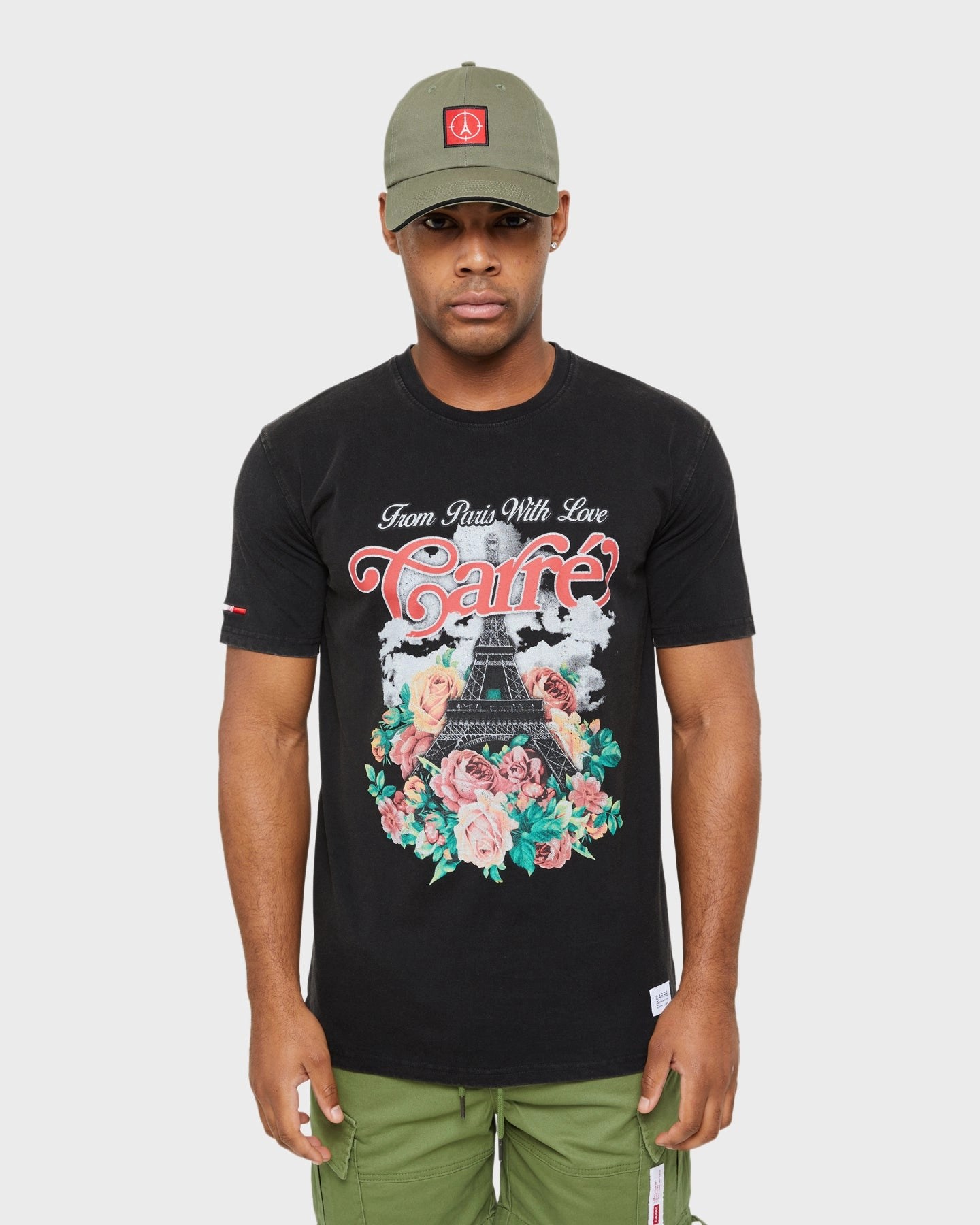 Carre Paris With Love Vintage T-Shirt Washed Black Functional Wearable