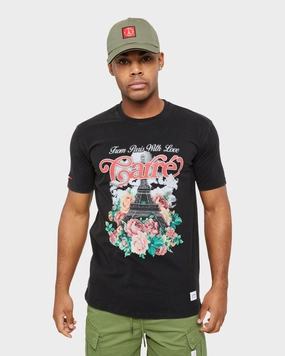 Carre Paris With Love Vintage T-Shirt Washed Black Timeless Look Wear Light and Fresh
