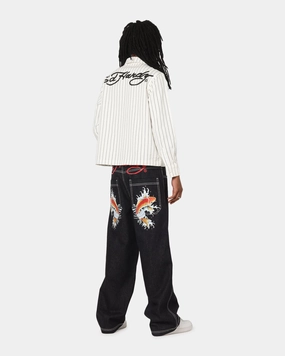 Eco Friendly Date Night High Quality Classic Wear Earthy Ed Hardy Koi Jeans Indigo