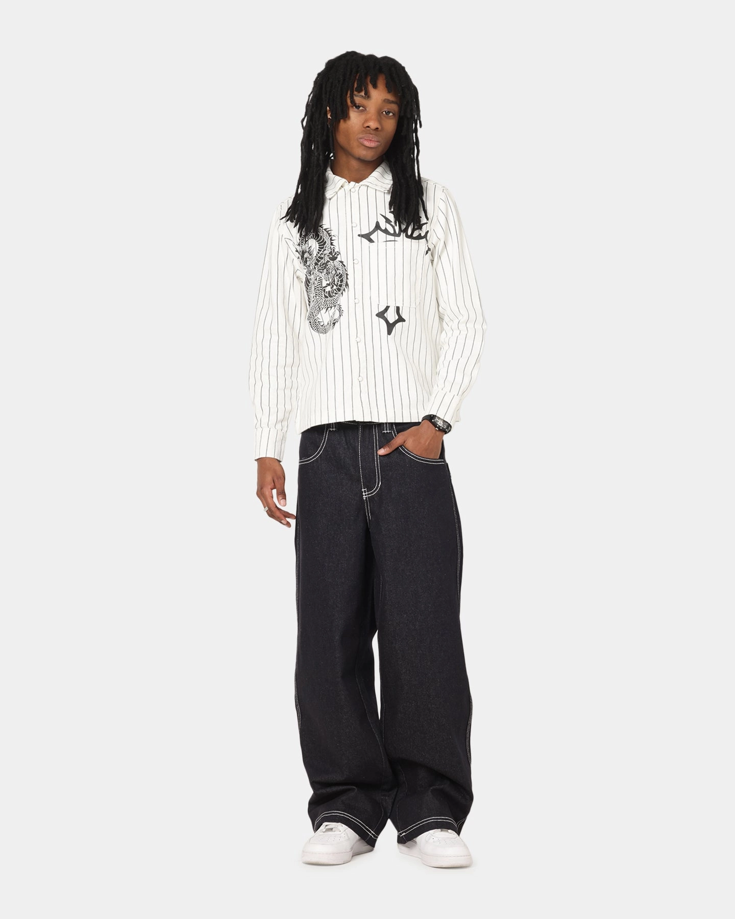 Minimal Outfit Ed Hardy Koi Jeans Indigo