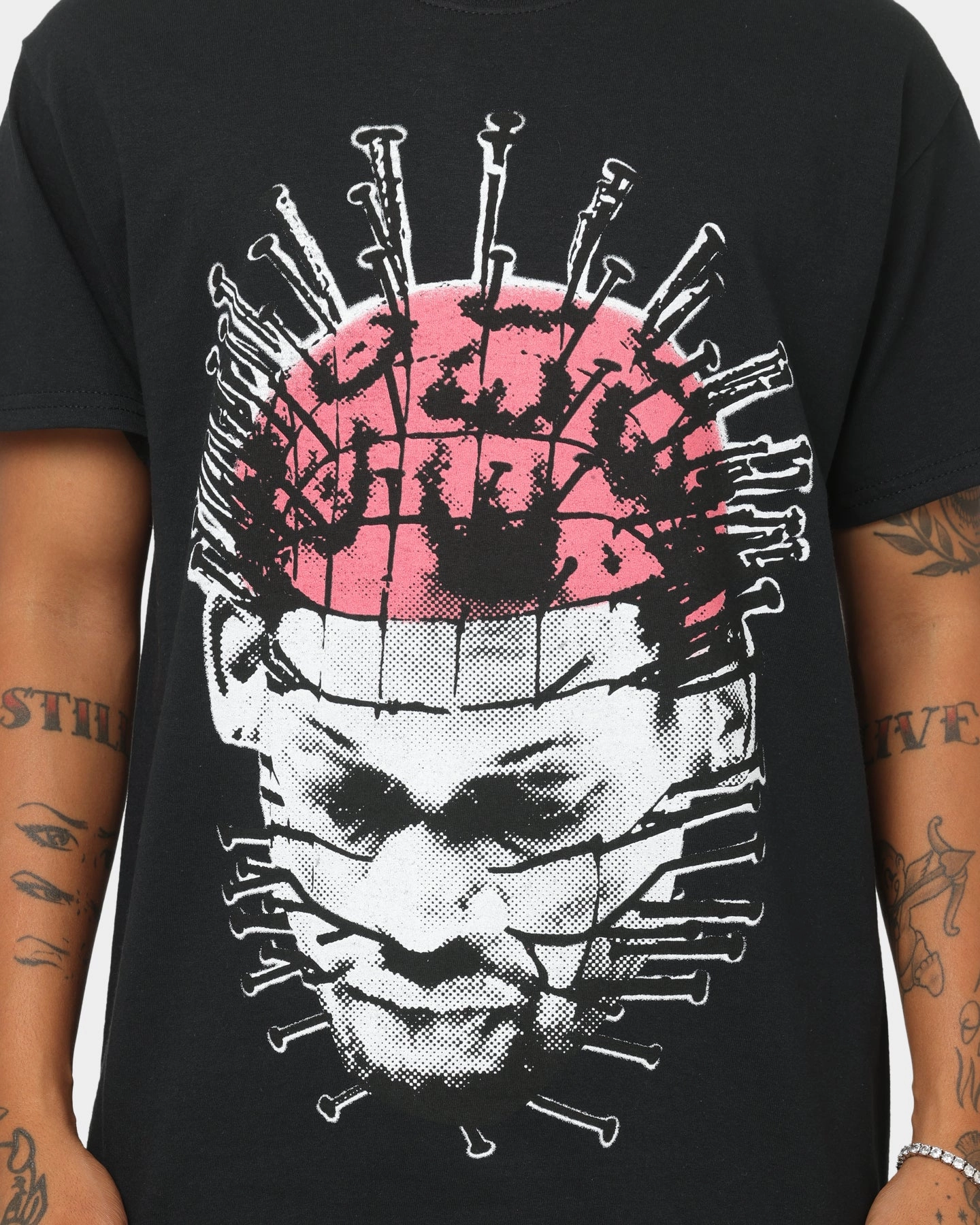 Heat Transfer Printing UV Protection Fabric Rodman Brand Pinhead Vintage T-Shirt Black