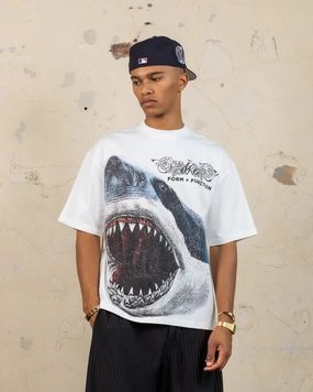 404 Riptide Vintage T-Shirt Off White Yoga flexibility
