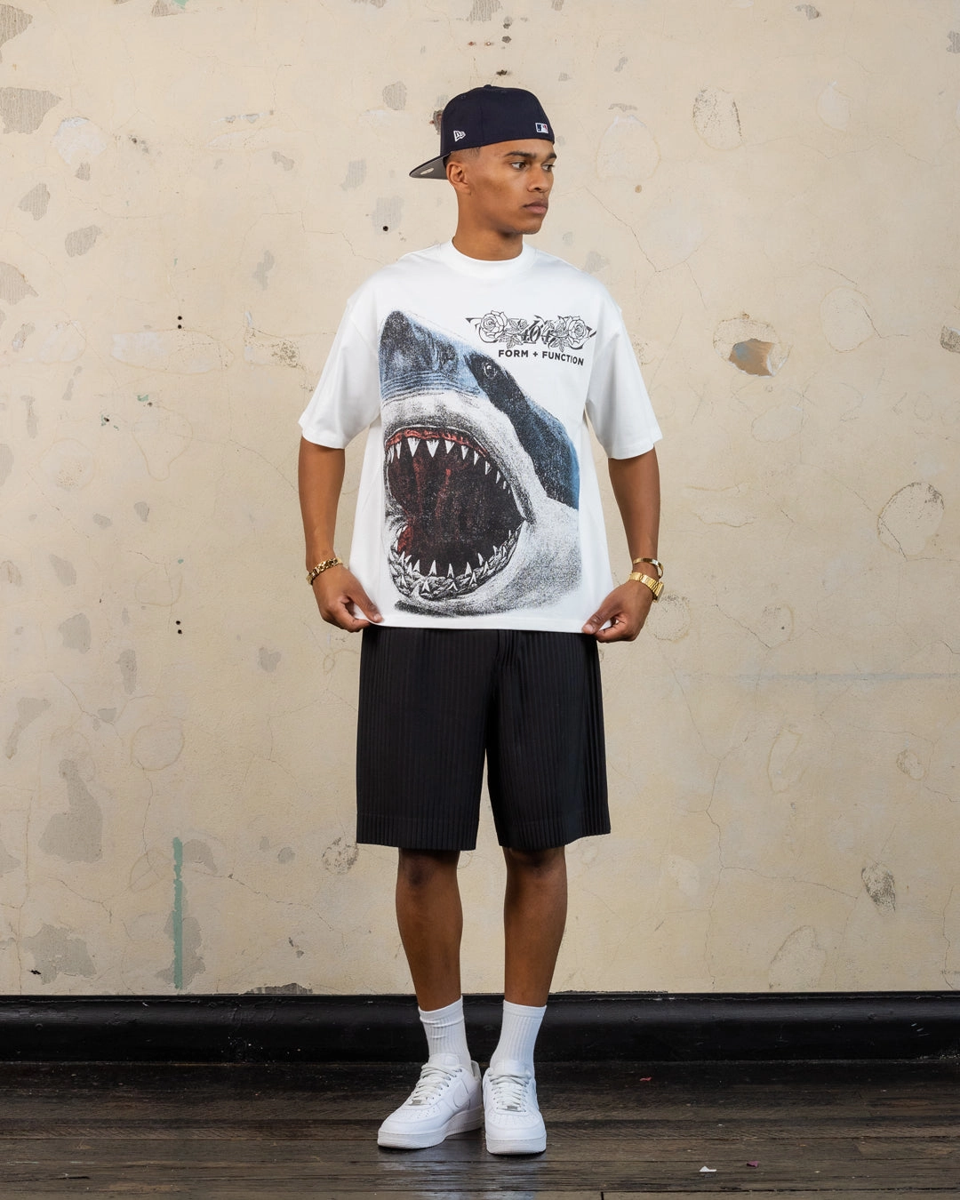 404 Riptide Vintage T-Shirt Off White SlimFit