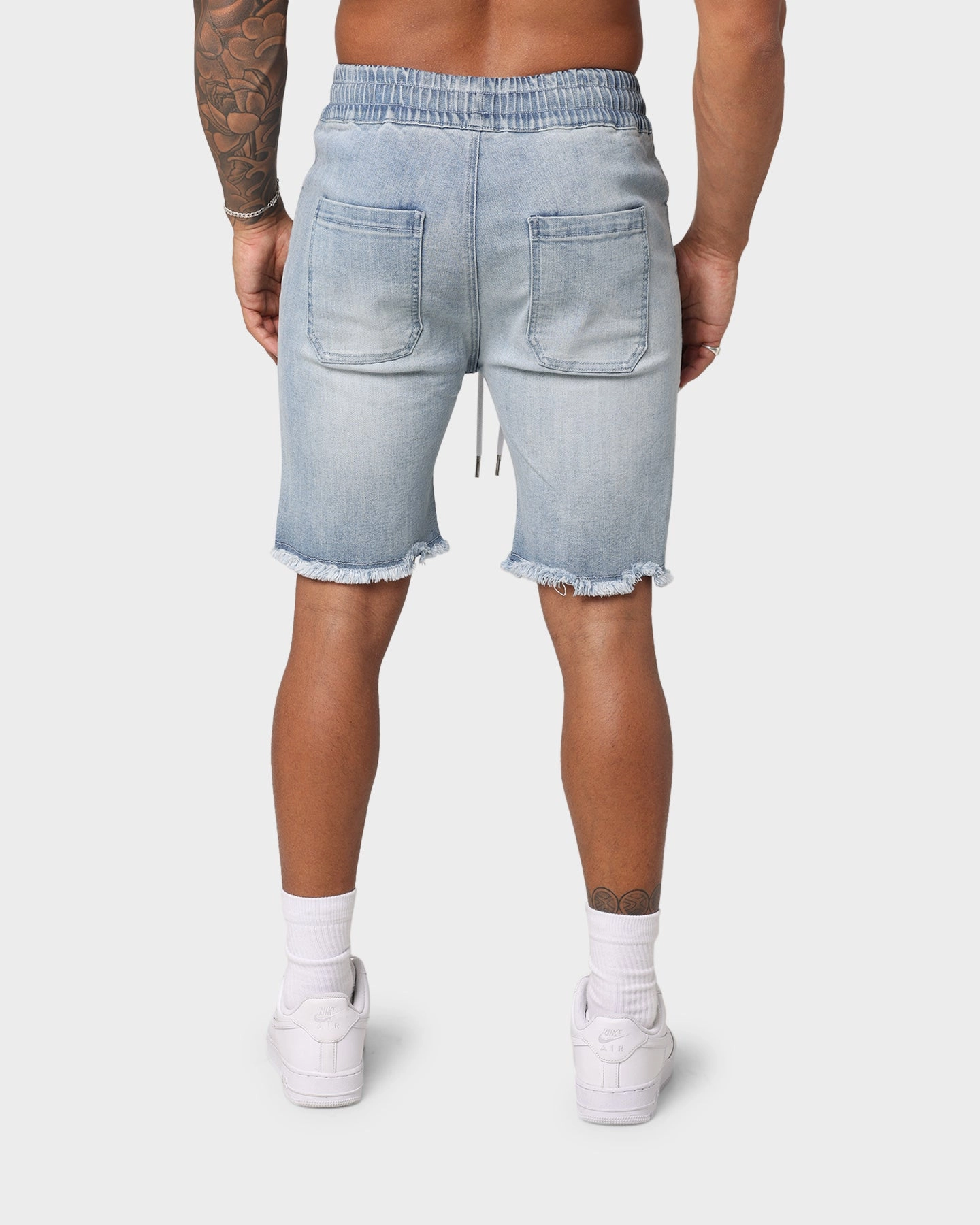 comfortable attire EN ES Infantry Shorts Washed Blue