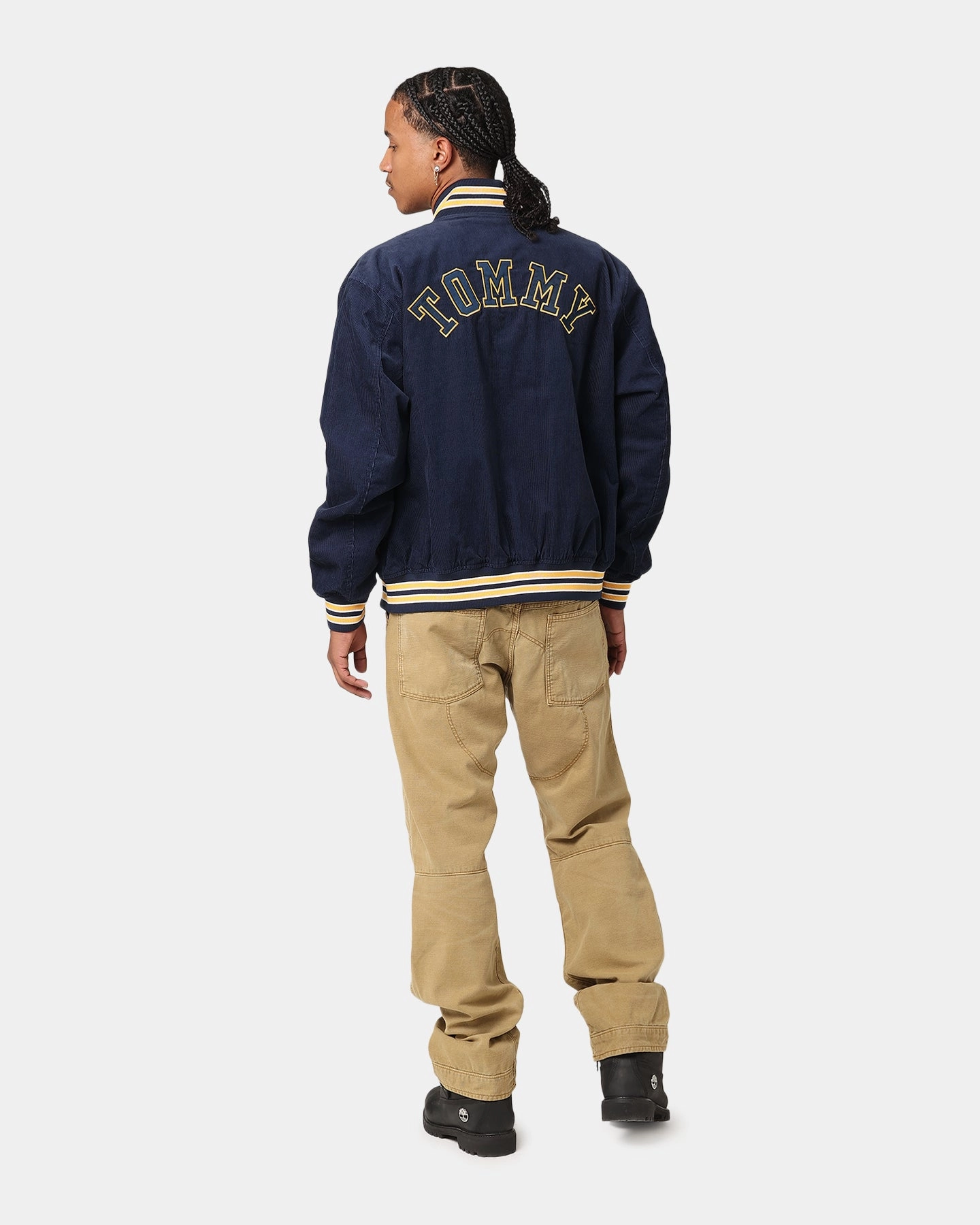 professional Winter Weather Protection Tommy Jeans TJU Archive Corduroy Games Varisty Jacket Twilight Indigo
