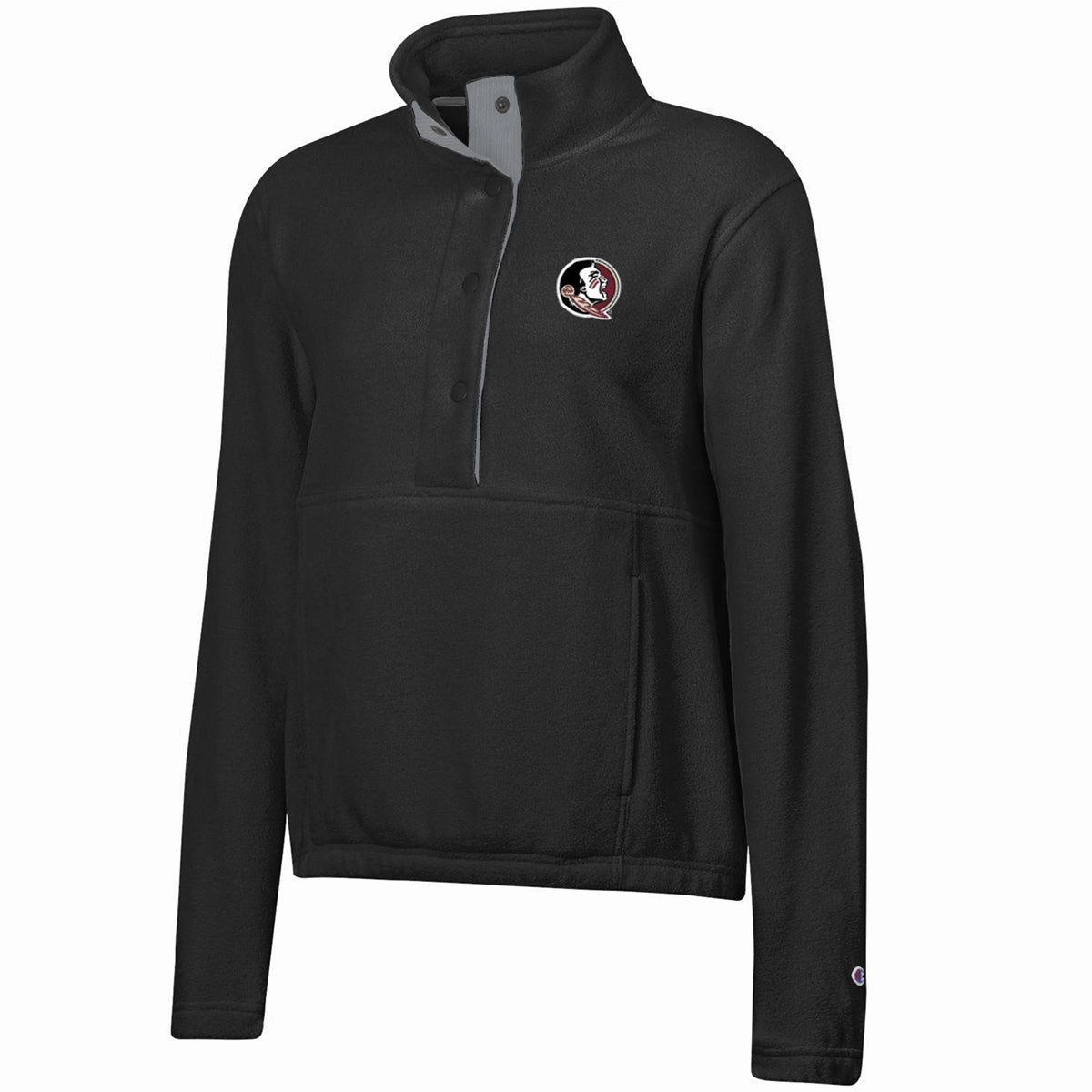 Weather Fit Outdoor Adventure Champion Women's Seminole Logo Explorer Polar Fleece Jacket - Black