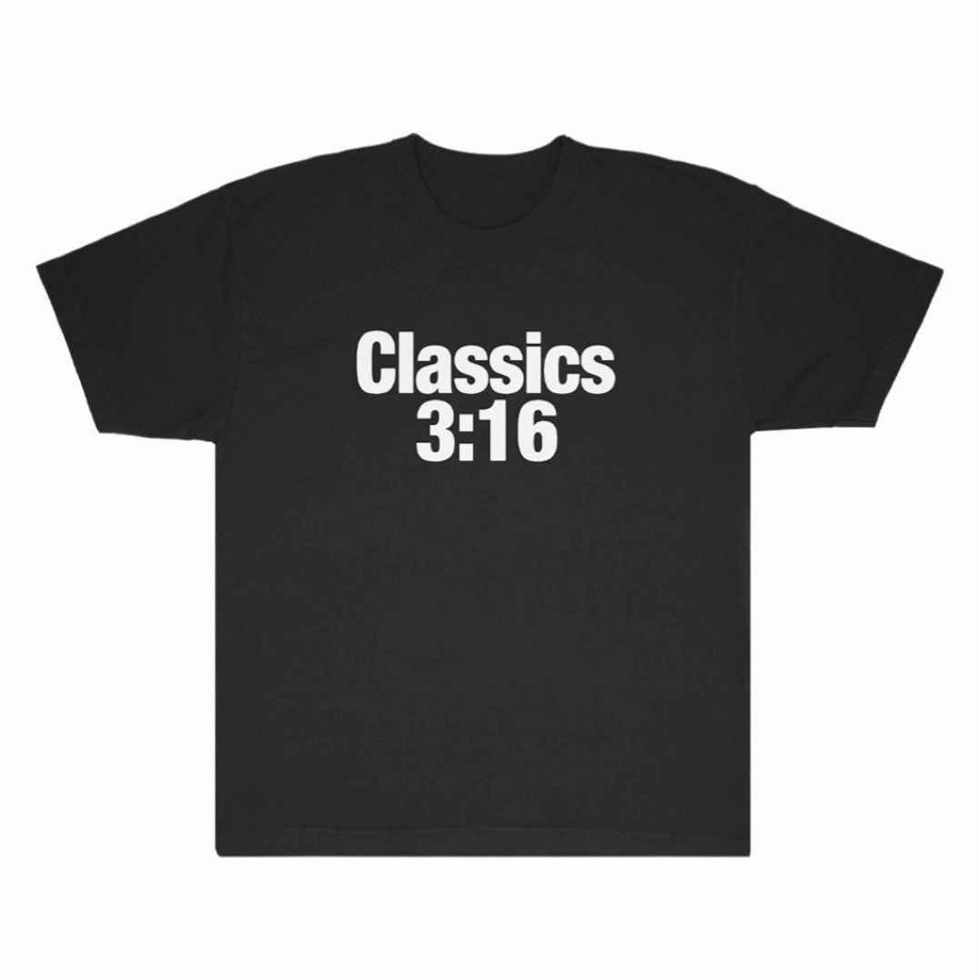 Sole Classics 3:16 T-Shirt 'Black' Layered Sleeve Construction
