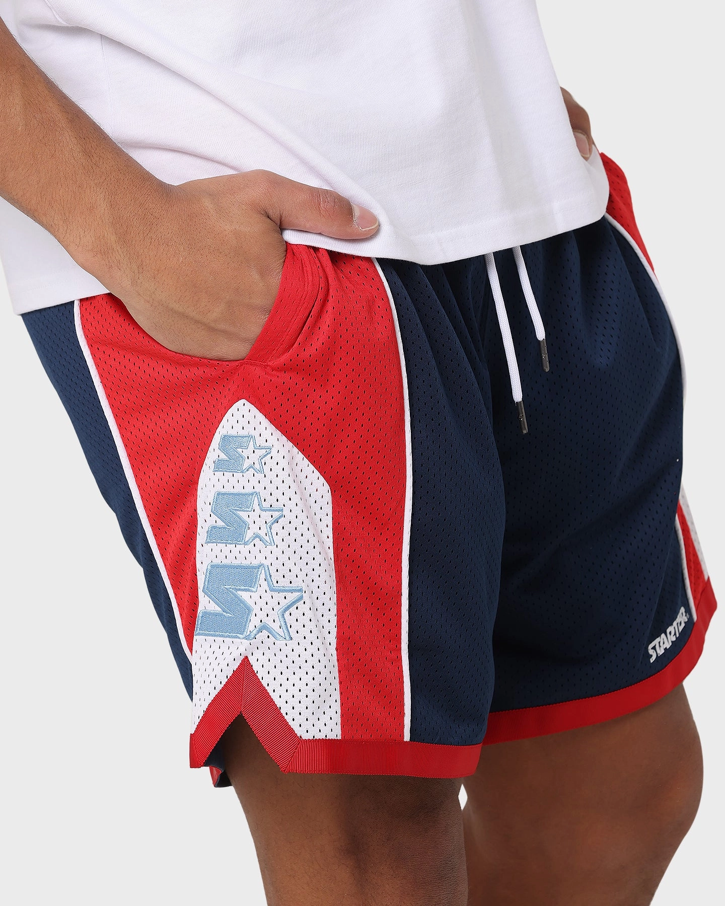 Starter Downtown Basketball Shorts Navy Abrasion Resistant Material