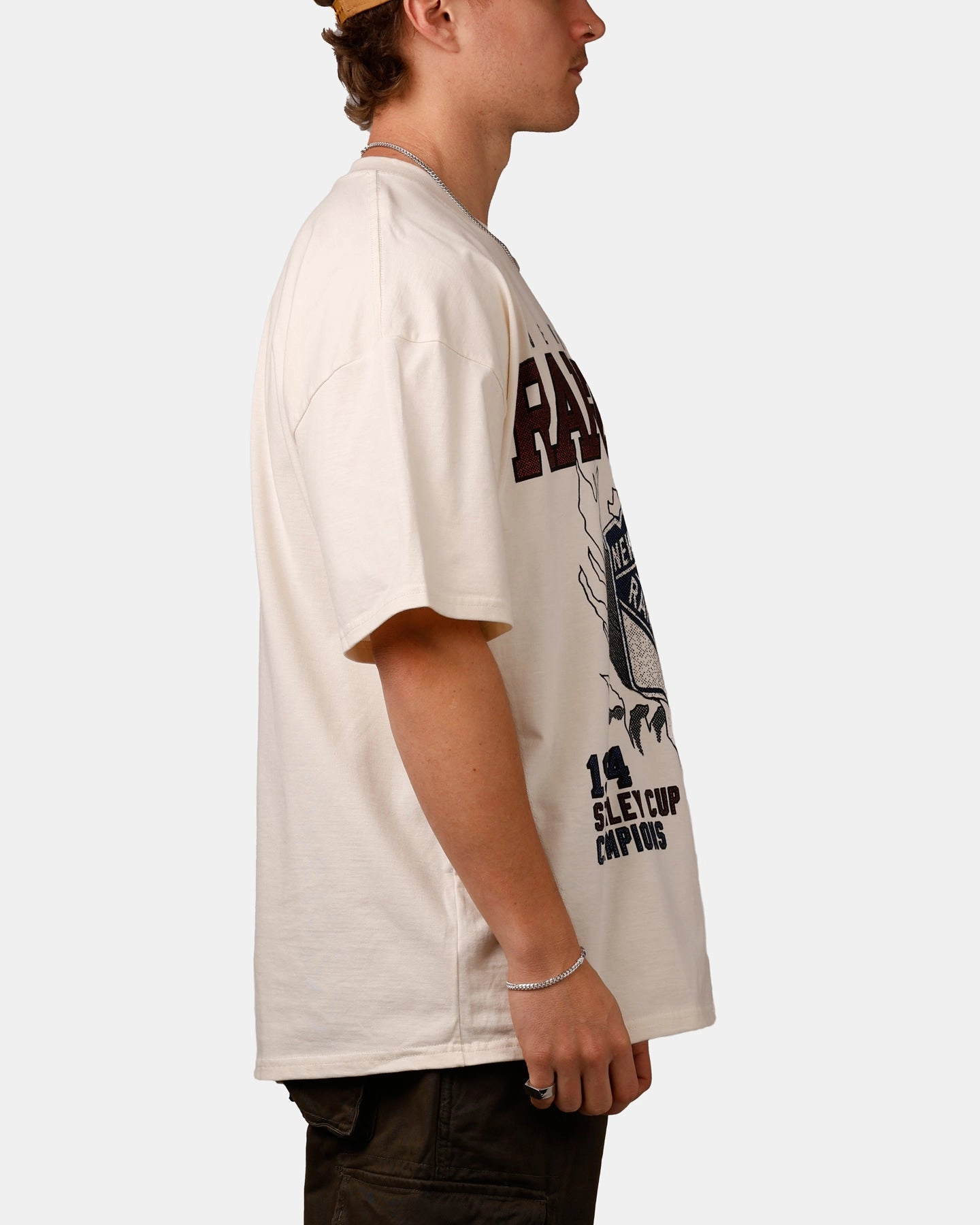 Culture Kings New York Rangers Vintage T-Shirt Off White Streetwear attitude