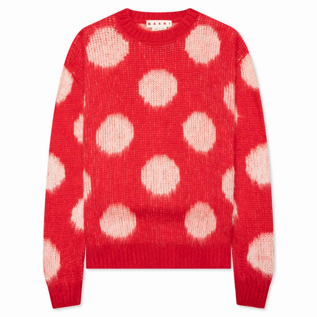 Graphic Design right for travel Marni Roundneck Sweater 'tulip'