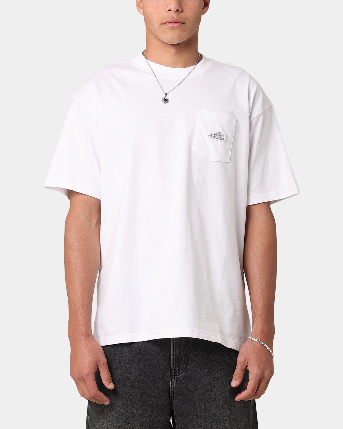 Nike Sportswear Max 90 Sneaker Patch T-Shirt White Temperature Control Fabric Leisure Wear