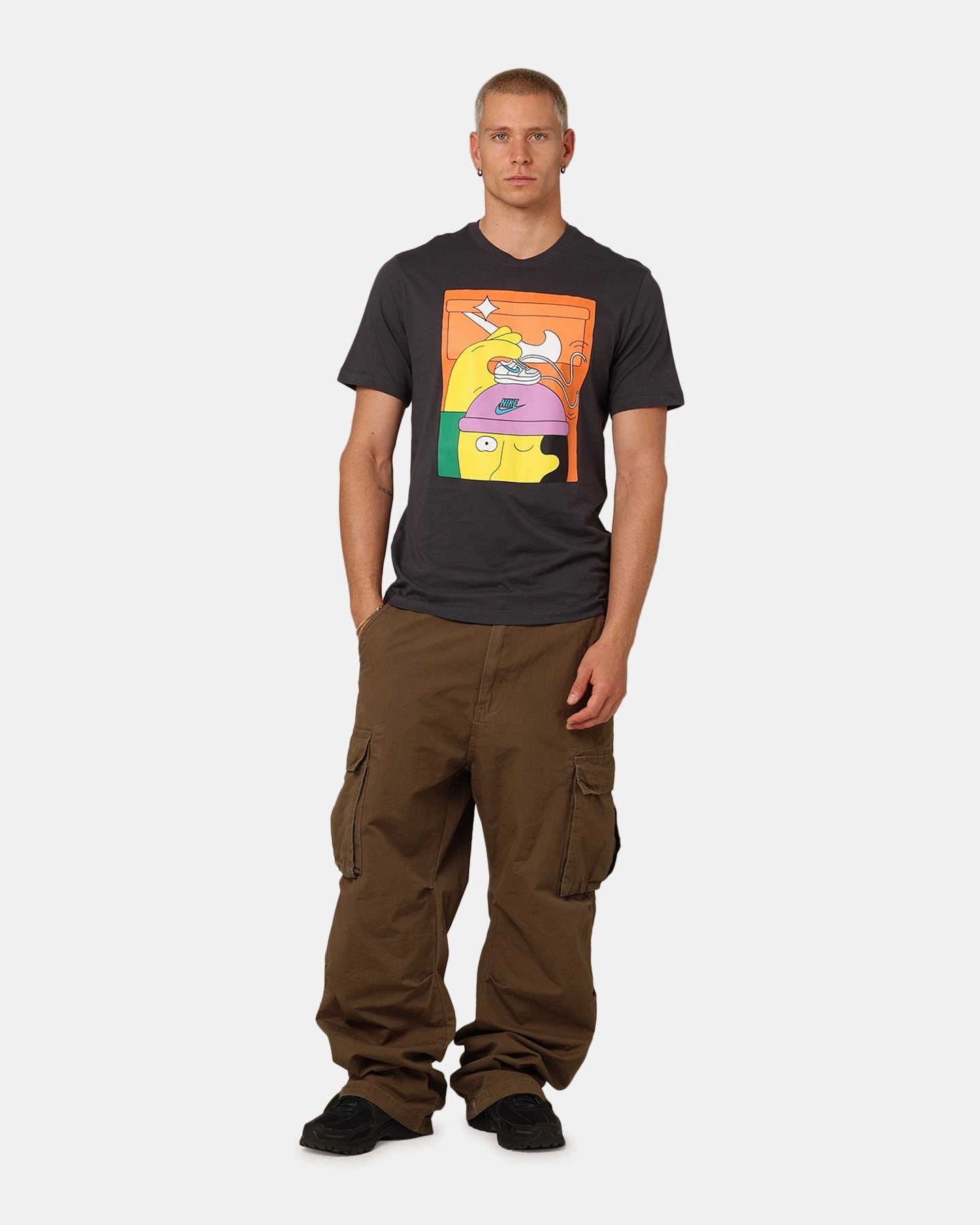 Sporty essentials Lint Resistant Surface Nike Sportswear T-Shirt Anthracite