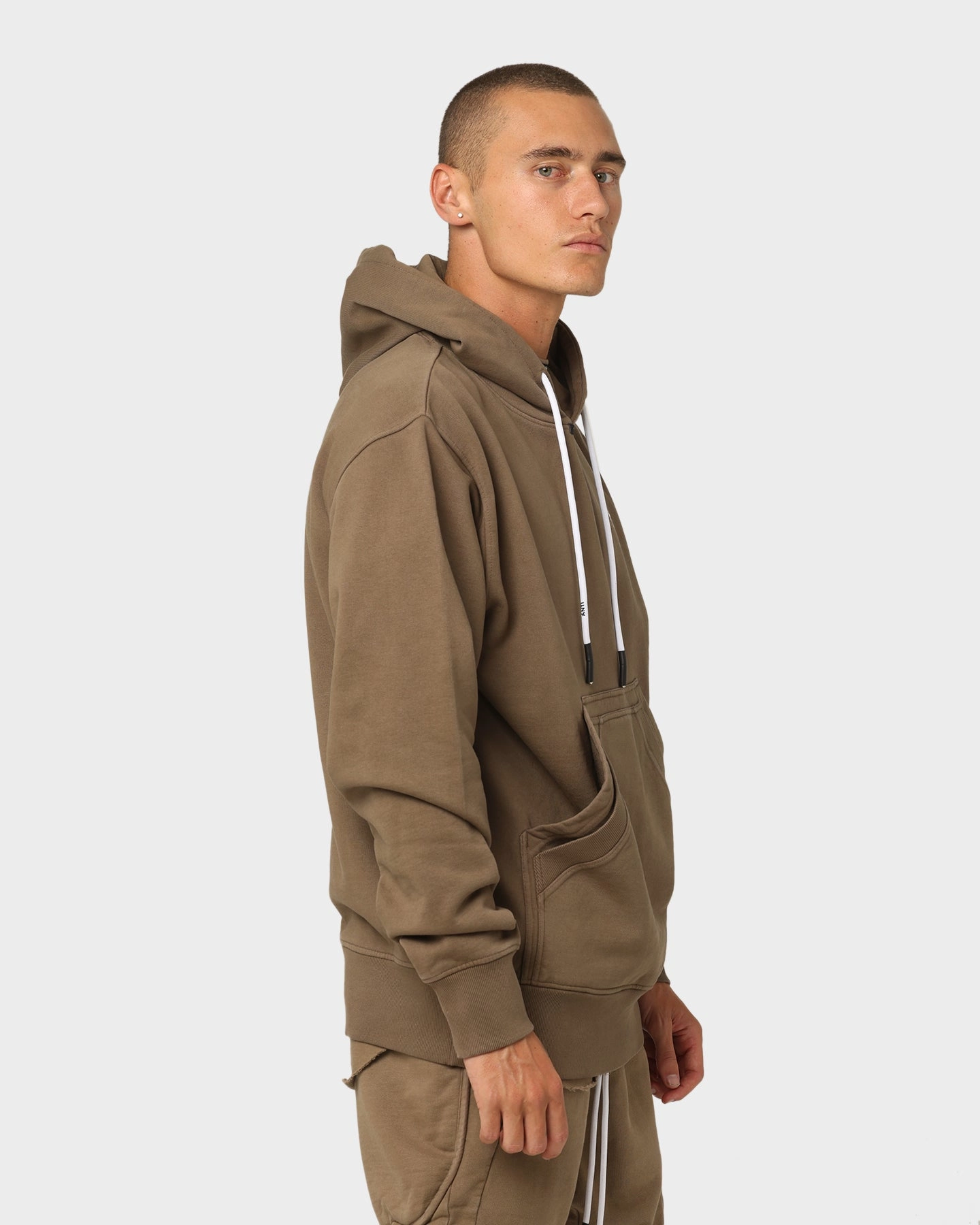 The Anti Order Anti Essential Hoodie Vintage Brown Compression Panels