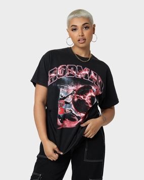 Rodman Brand Planet Dunk Vintage T-Shirt Black Wash Teenager fashion