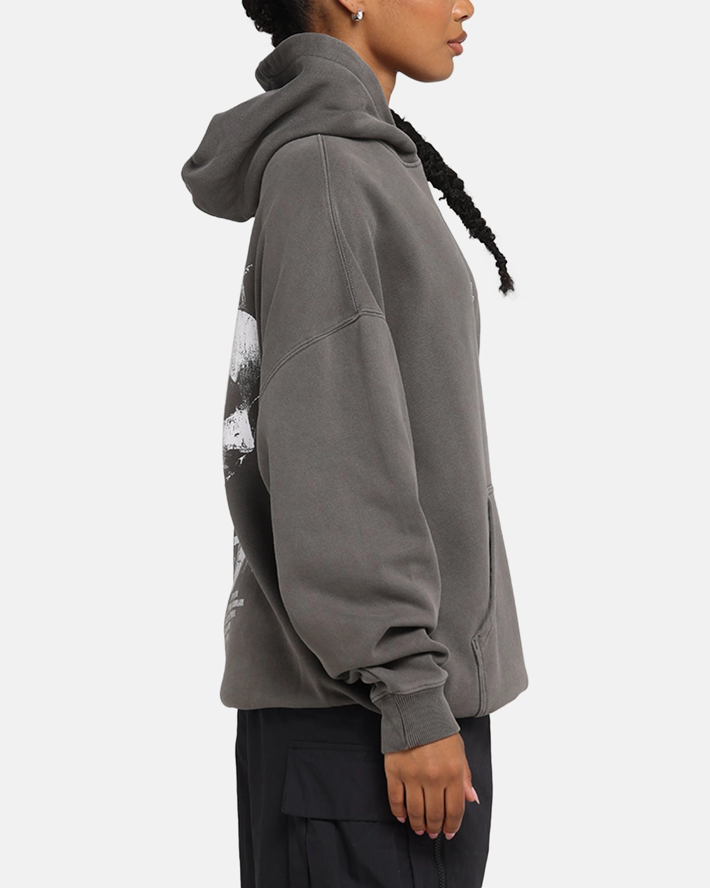 The Anti Order Truth In Chaos Boxy Hoodie Washed Charcoal Technique festival