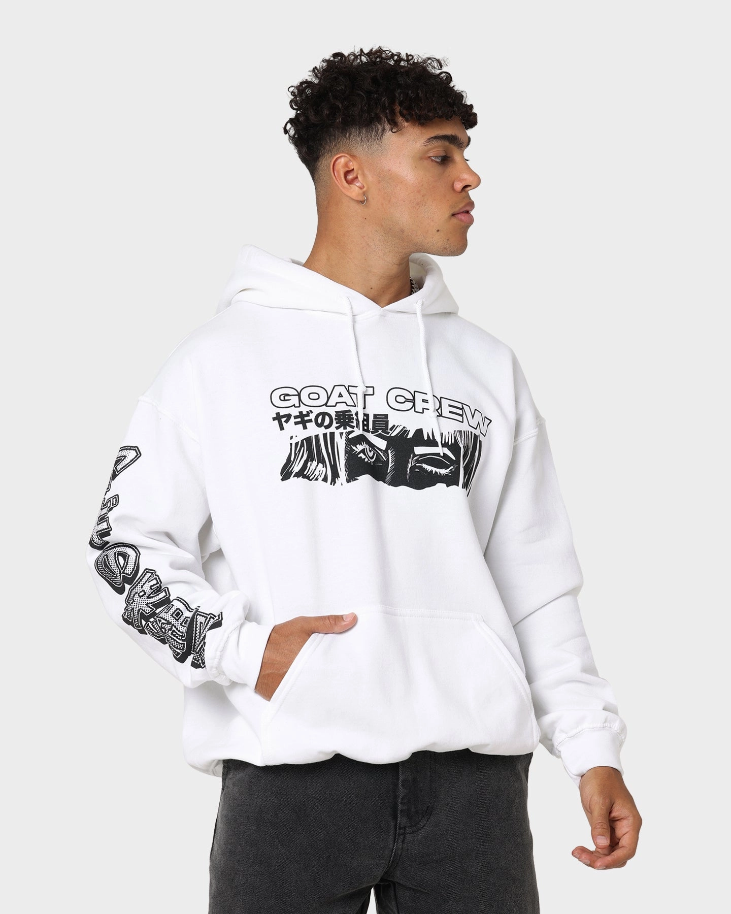 Goat Crew Niseko Hoodie White Heat Regulating Technology Core Vent Zones