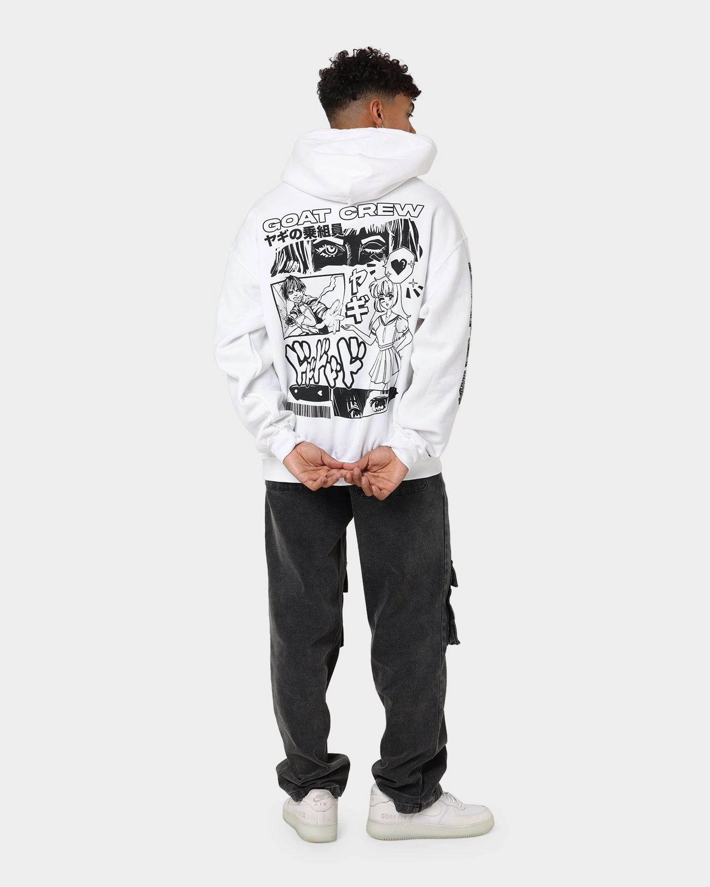 Avoid Frost Shield Goat Crew Niseko Hoodie White