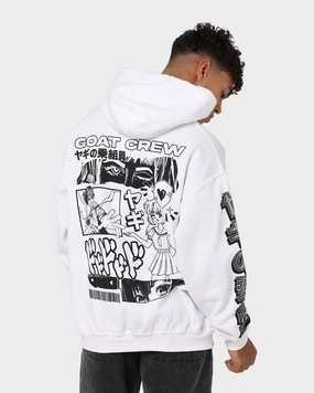 Goat Crew Niseko Hoodie White Practical Comfort