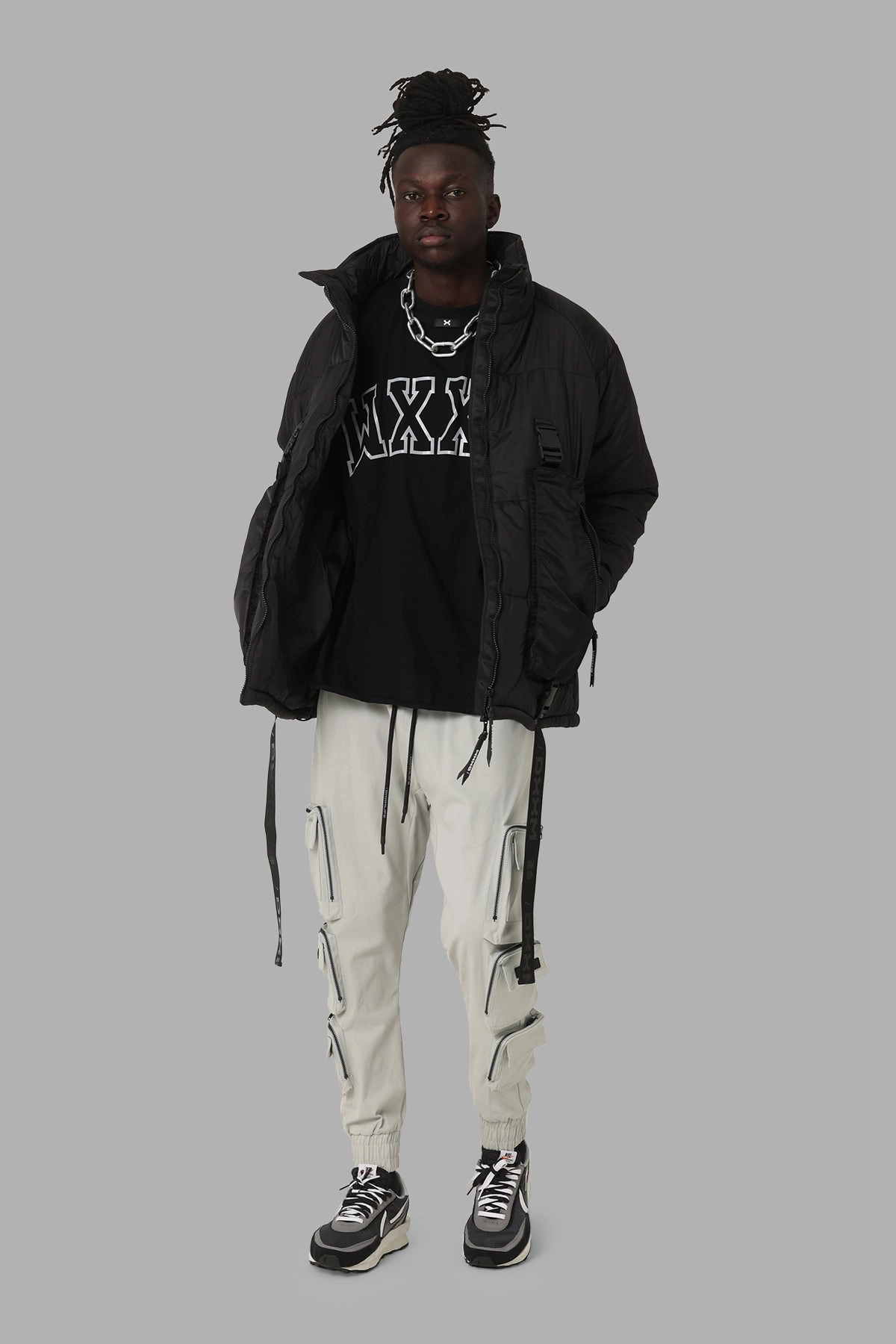birthday Street Style DXXMLife L-6 B Tactical Puffer Jacket Black