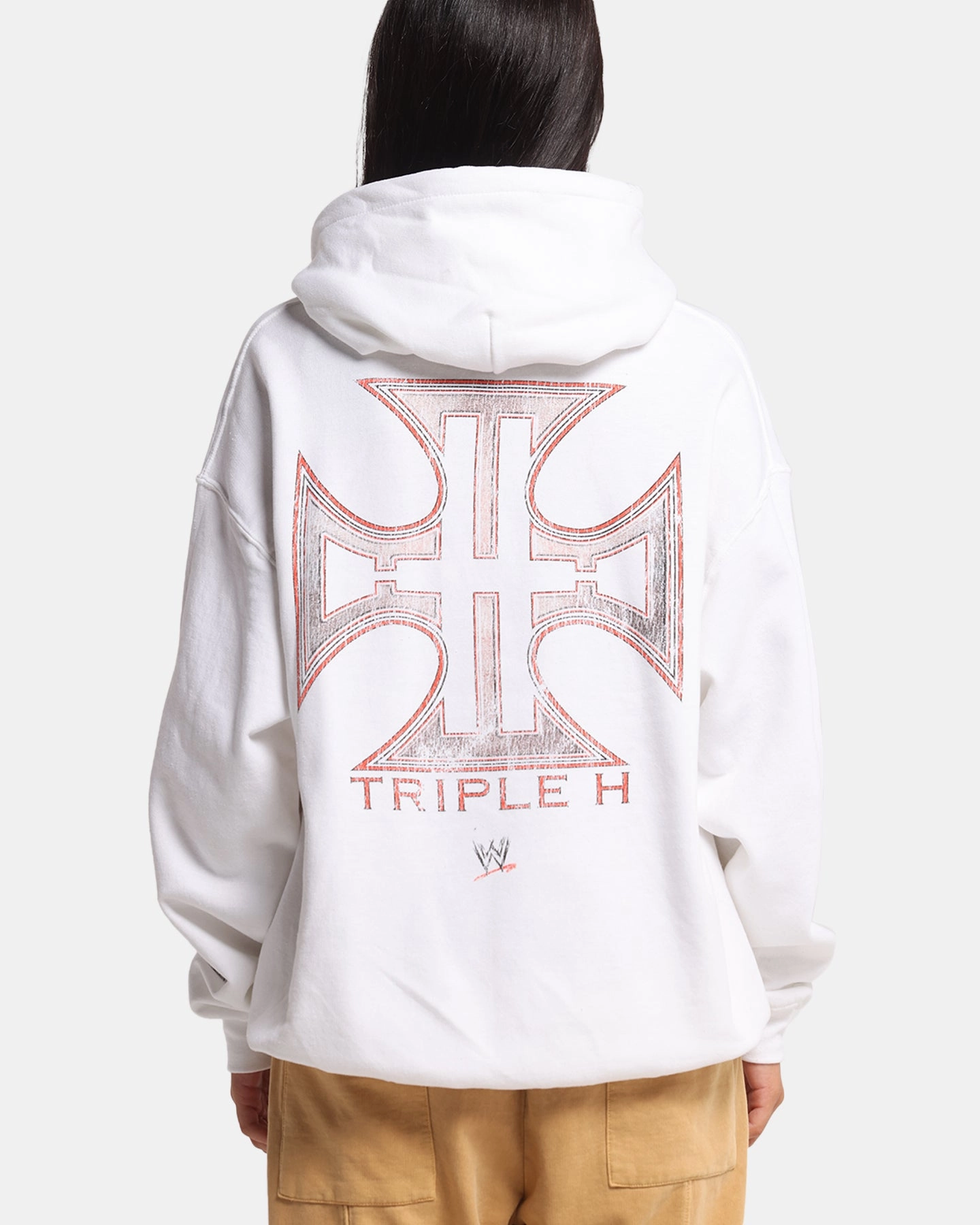 Donate Culture Kings X WWE Triple H Wrestlemania XLI Premium Hoodie White