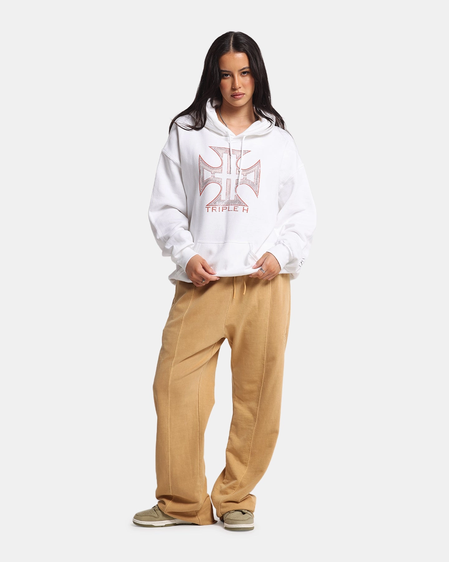 AbrasionResistant Street Edge Culture Kings X WWE Triple H Wrestlemania XLI Premium Hoodie White