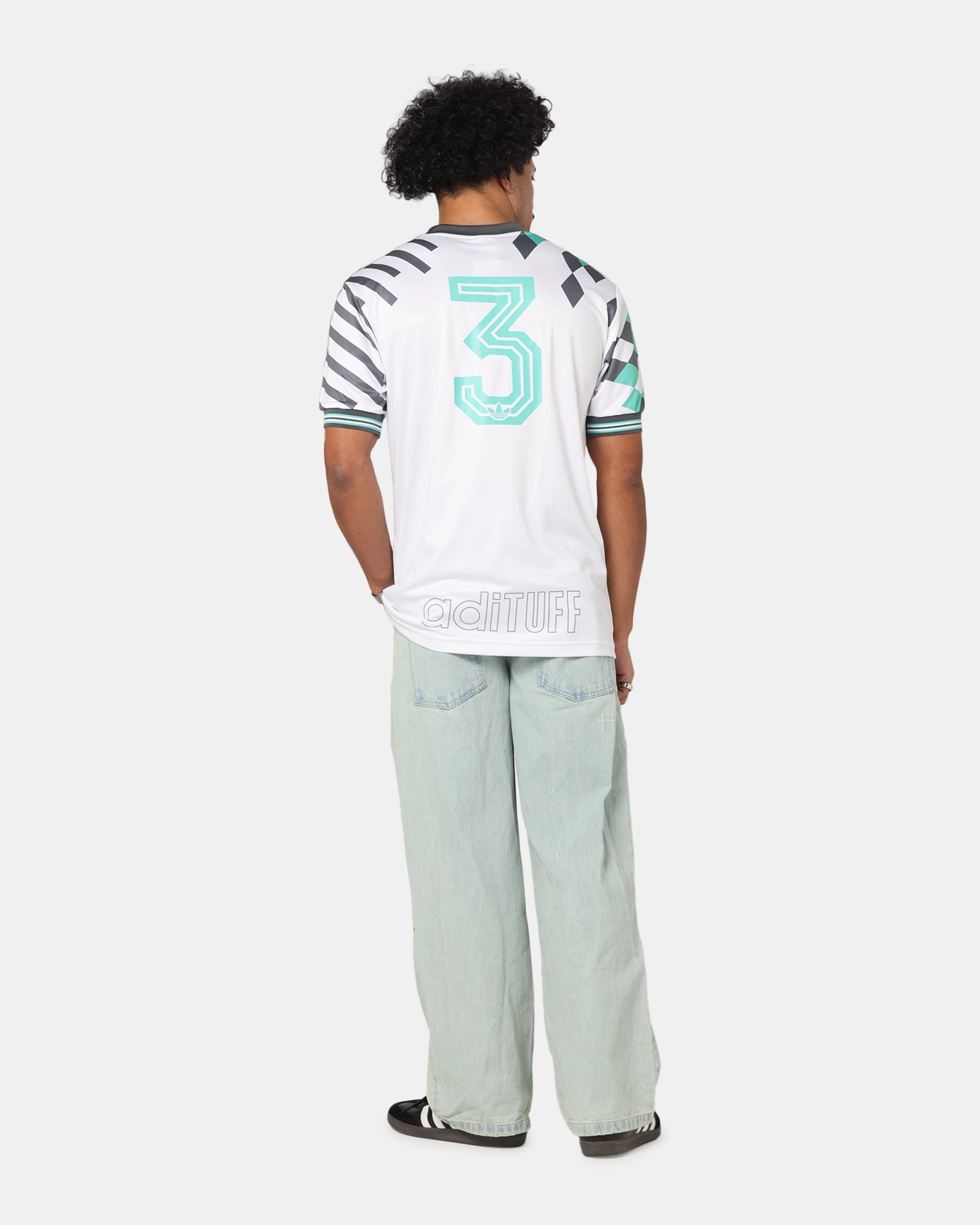 Non Restrictive Armholes Adidas Nuwave 90's Jersey White
