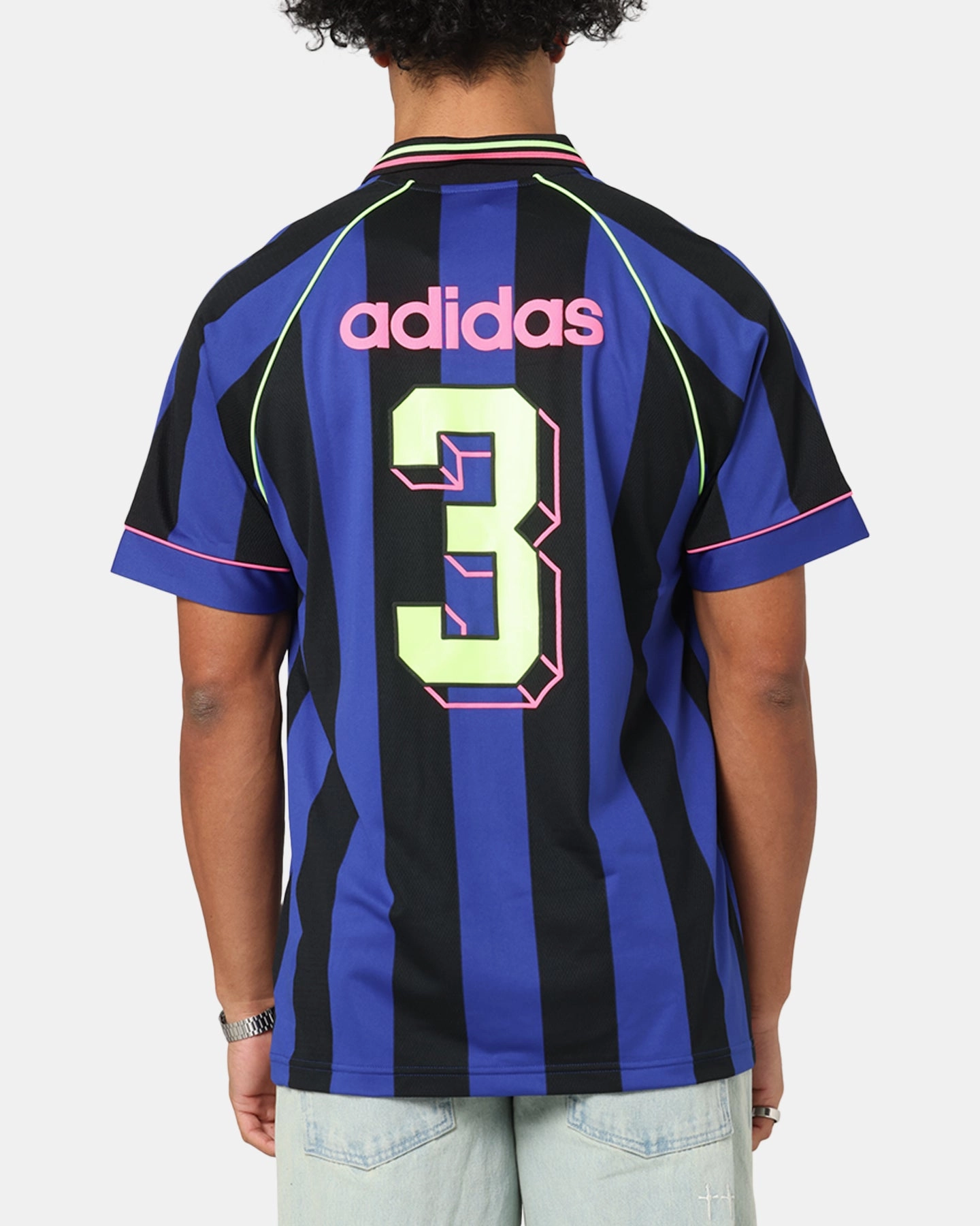 Adidas Jacquard Jersey Blue/Black Yarn Dye Effect
