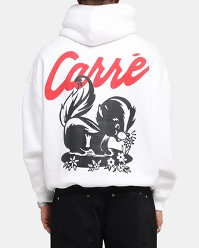 Versatile Styling Options integrated design Carre Pepe Hoodie White