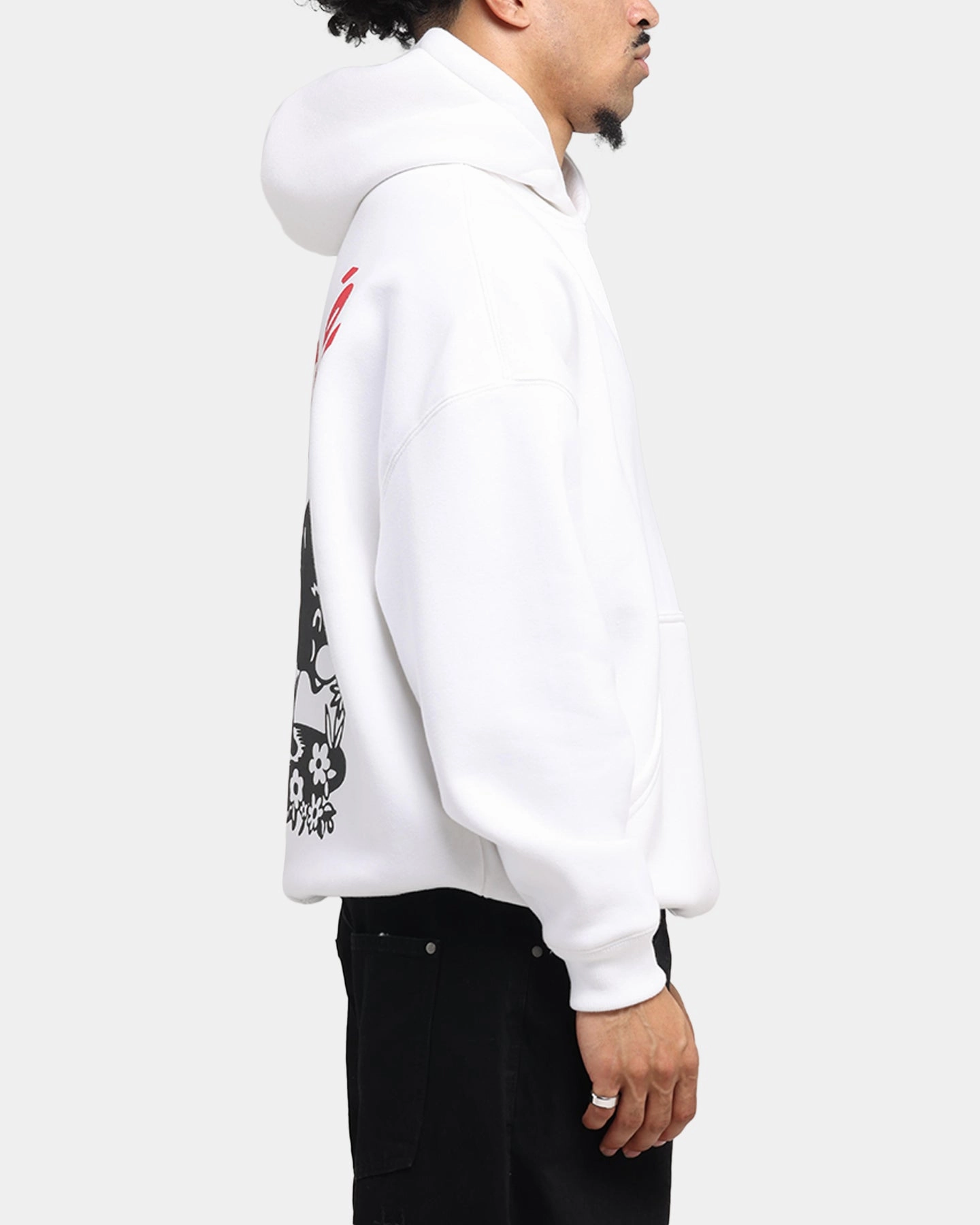 Thermal Insulation Layer Carre Pepe Hoodie White