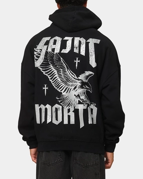 Active Protection Saint Morta Ride Or Die Boxy Hoodie Black