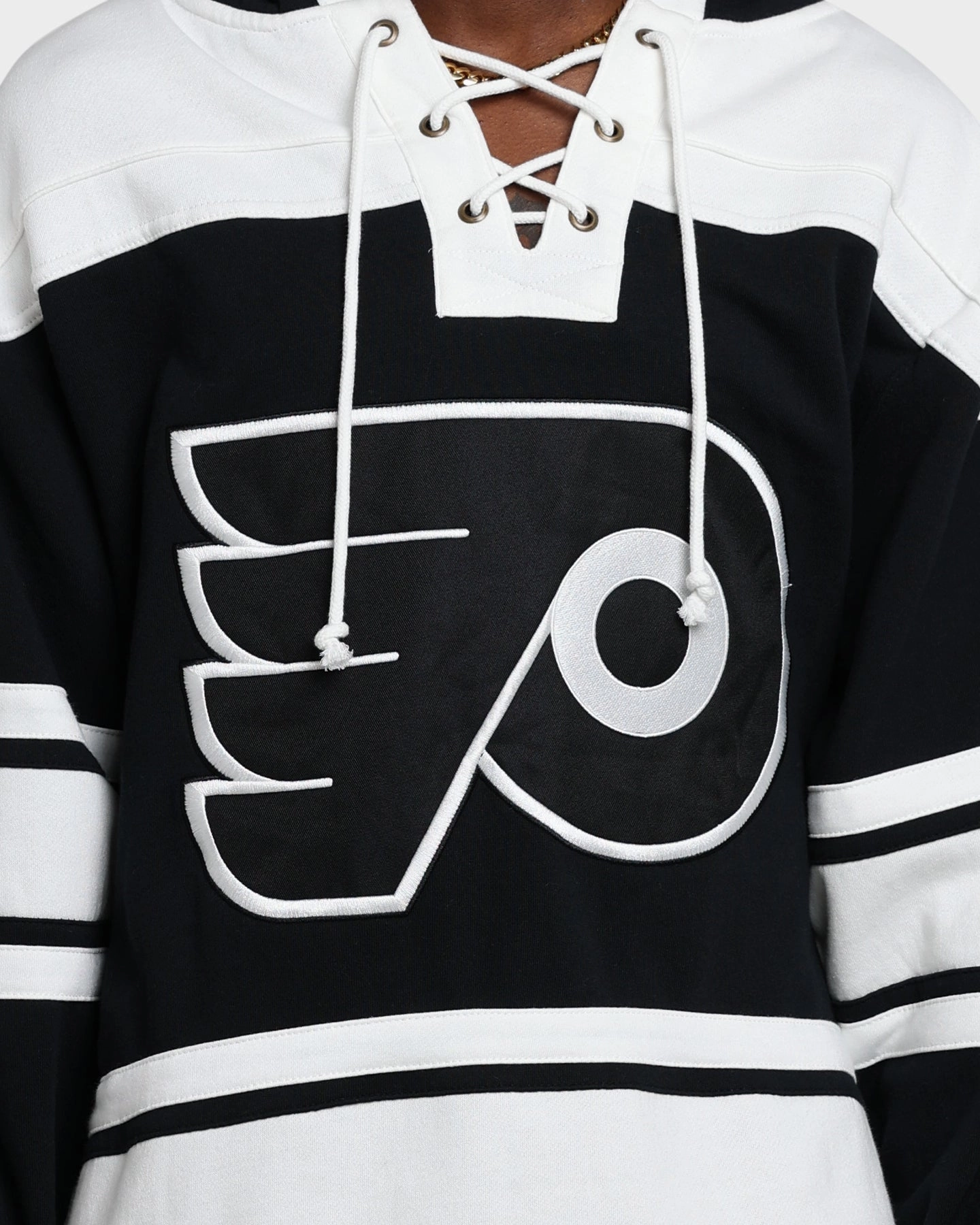 Moisture Wicking Layer 47 Brand Philadelphia Flyers Superior Lacer Hoodie Jet Black