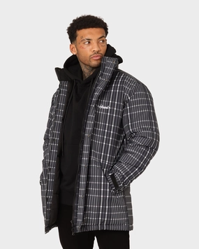 Heat Reflective Tech Weatherproof Seams Saint Morta Mercy Merci Plaid Jacket Black