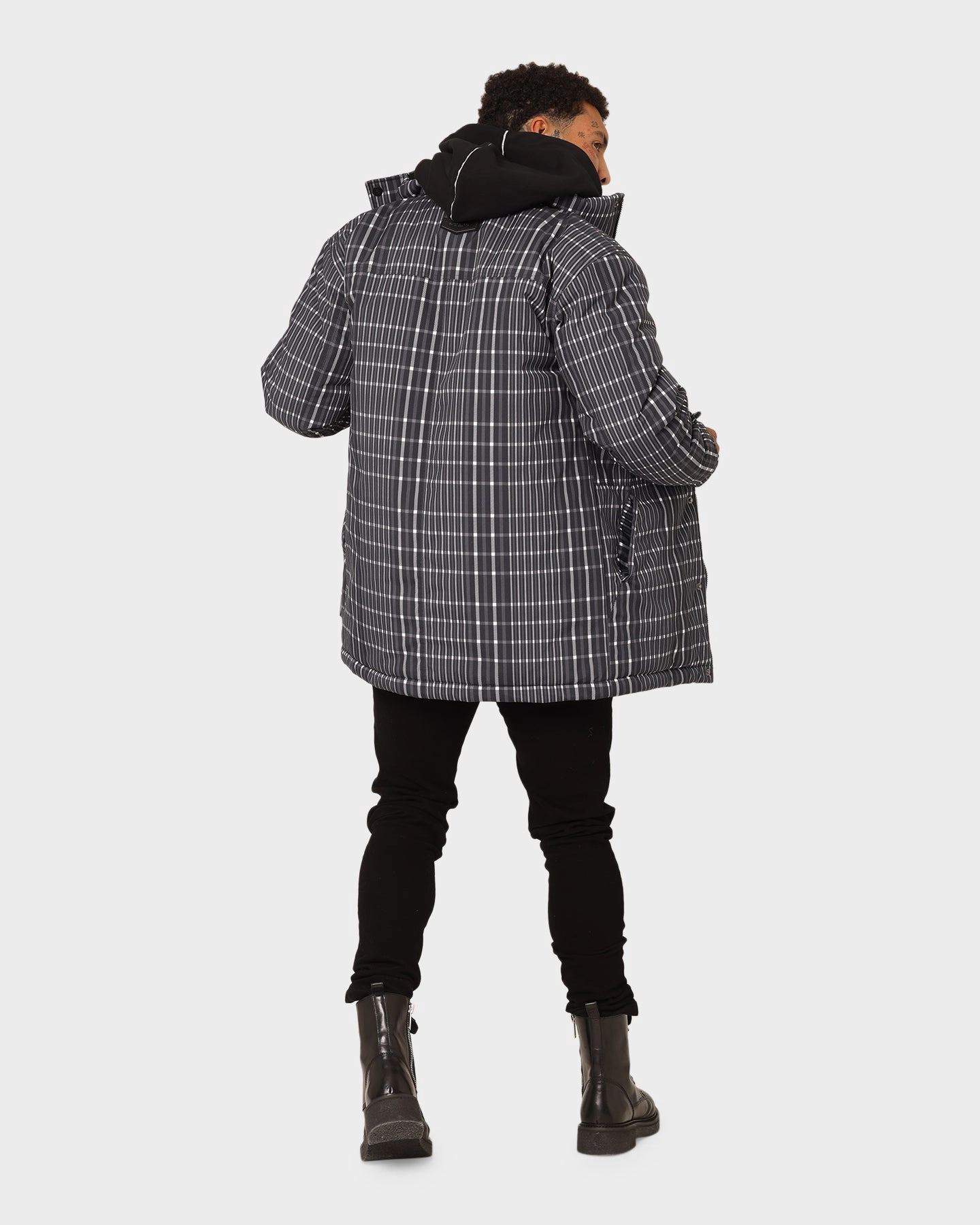 Saint Morta Mercy Merci Plaid Jacket Black Protective Outerwear